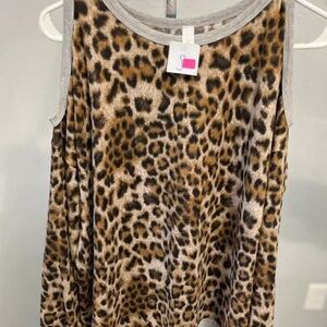 White Birch Leopard Top
